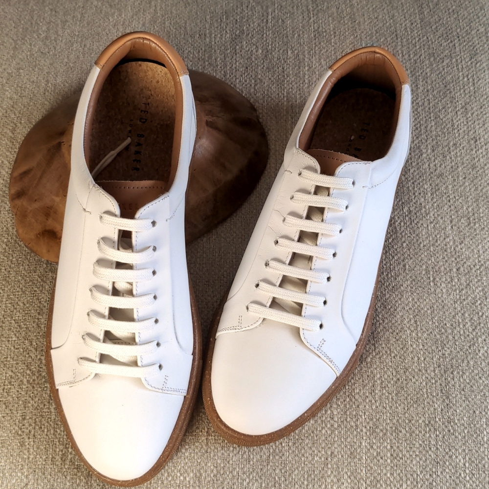 Men's Premium Ivory Leather Sneakers